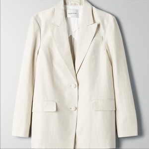 Aritzia Babaton Tahoma linen blazer new